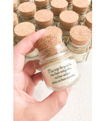 Lembrancinha de Batizado Vela com Rolha - TAM P